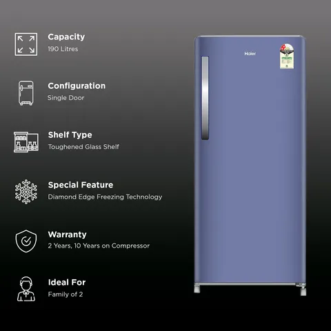 321446_1_SV0oEKGCs Haier 190 Litres 2 Star Direct Cool Single Door Refrigerator